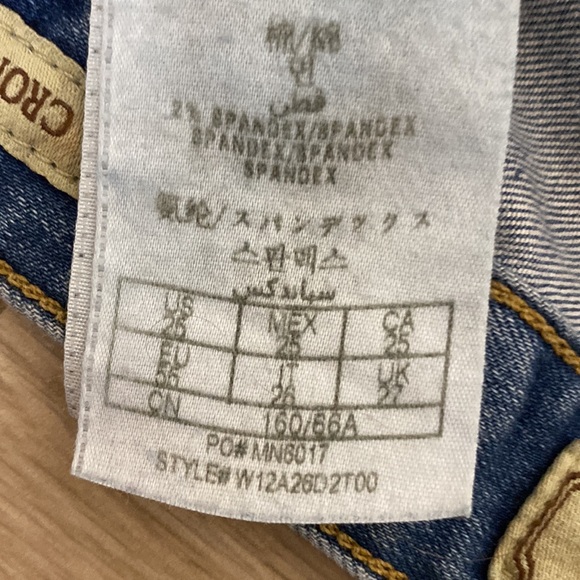 Guess “cropped cigarette” jeans size 25 - Picture 5 of 5